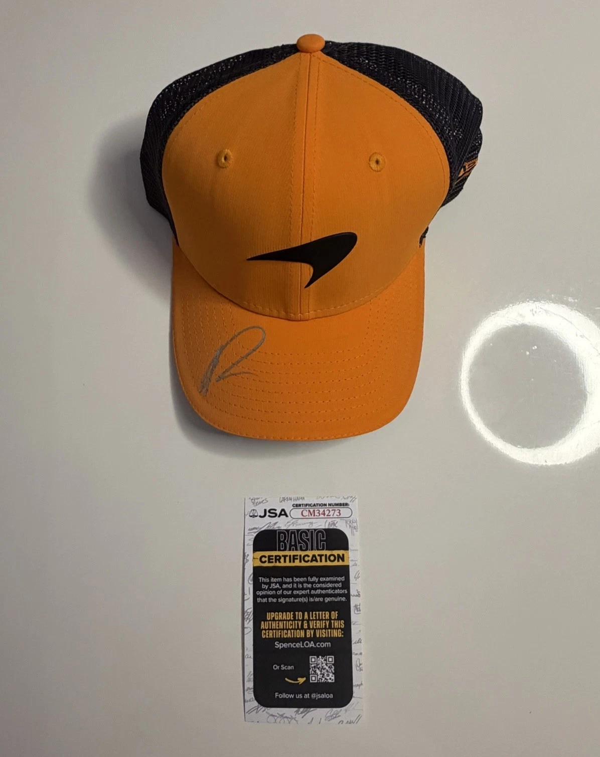 Oscar Piastri Autographed McLaren Formula 1 Racing Hat F1 Star JSA COA