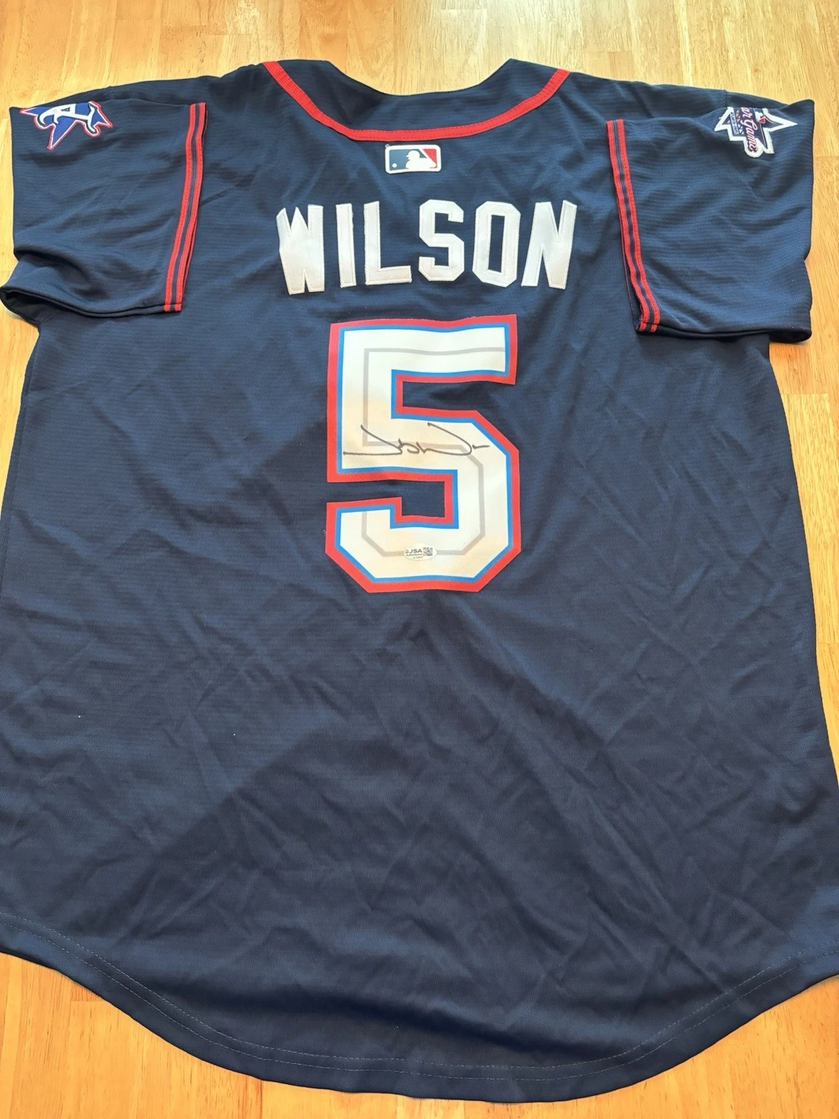 Jacob Wilson Signed Autographed 2025 All Star Jersey. Jsa Coa.  Athletics
