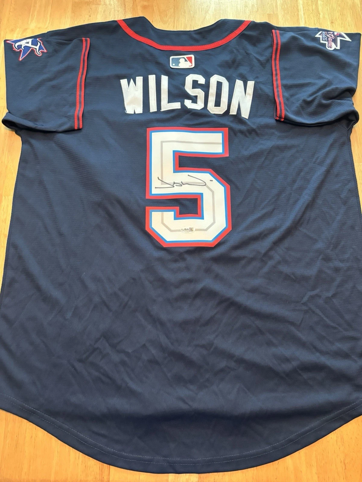 Jacob Wilson Signed Autographed 2025 All Star Jersey. Jsa Coa.  Athletics