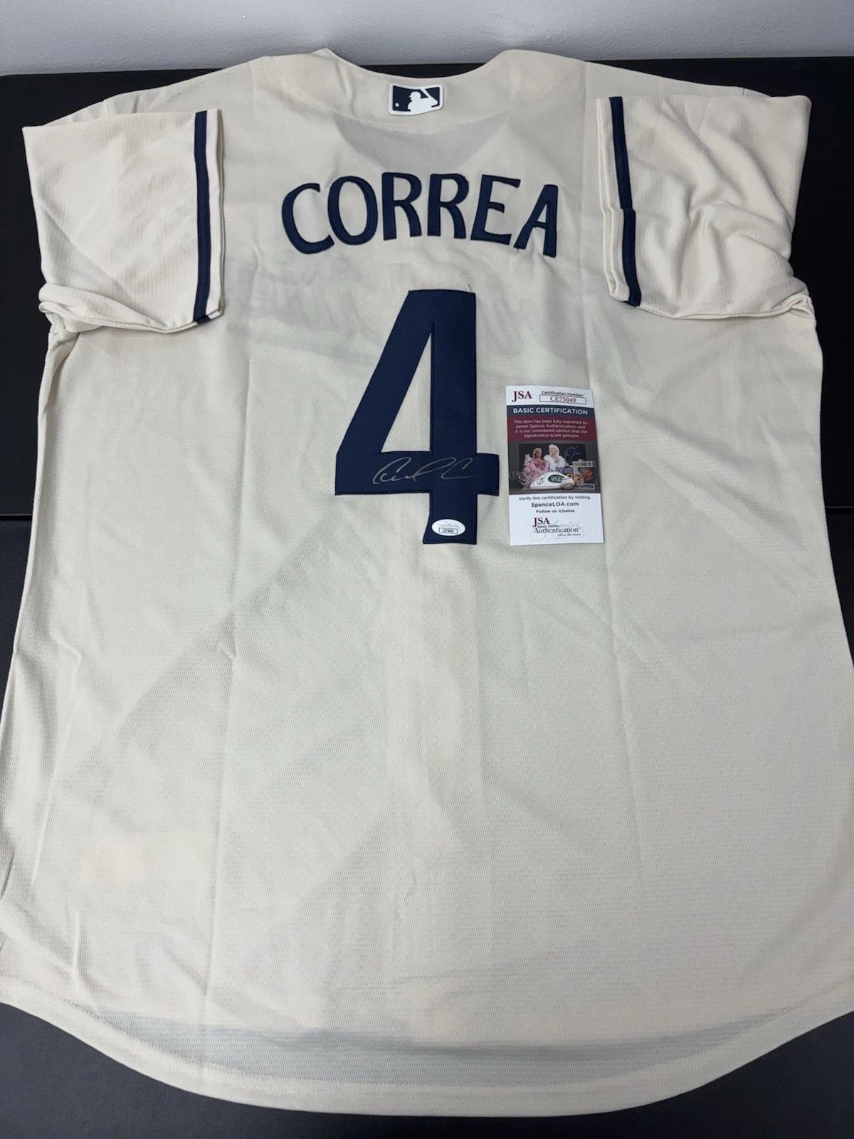 Carlos Correa Signed  Autographed Minnesota Twins Jersey Jsa Coa
