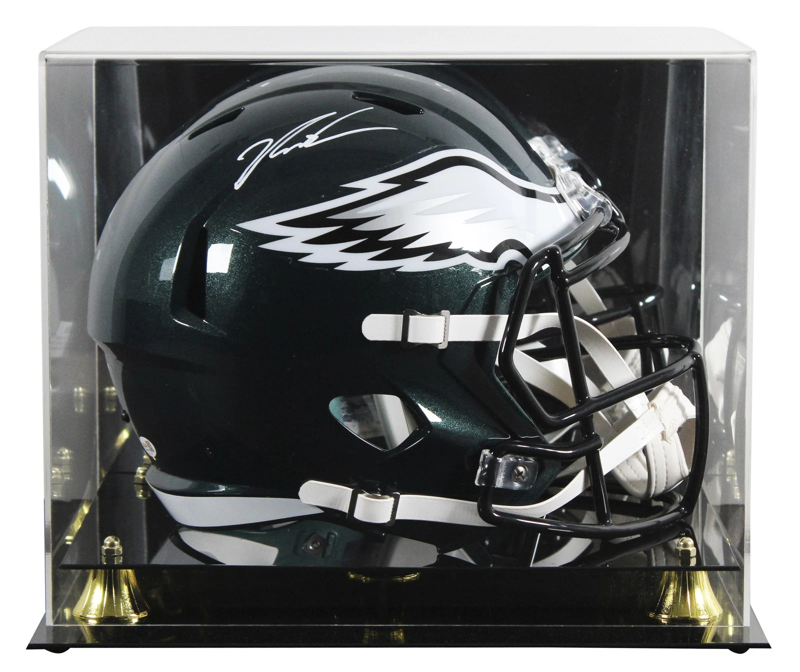 Eagles Jalen Carter Signed Full Size Speed Rep Helmet W/ Case JSA Witness