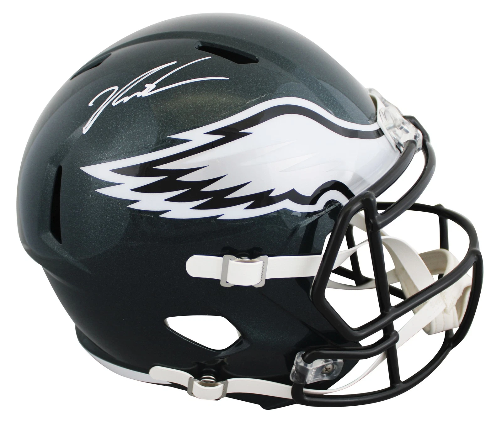 Eagles Jalen Carter Authentic Signed Full Size Speed Rep Helmet JSA Witness