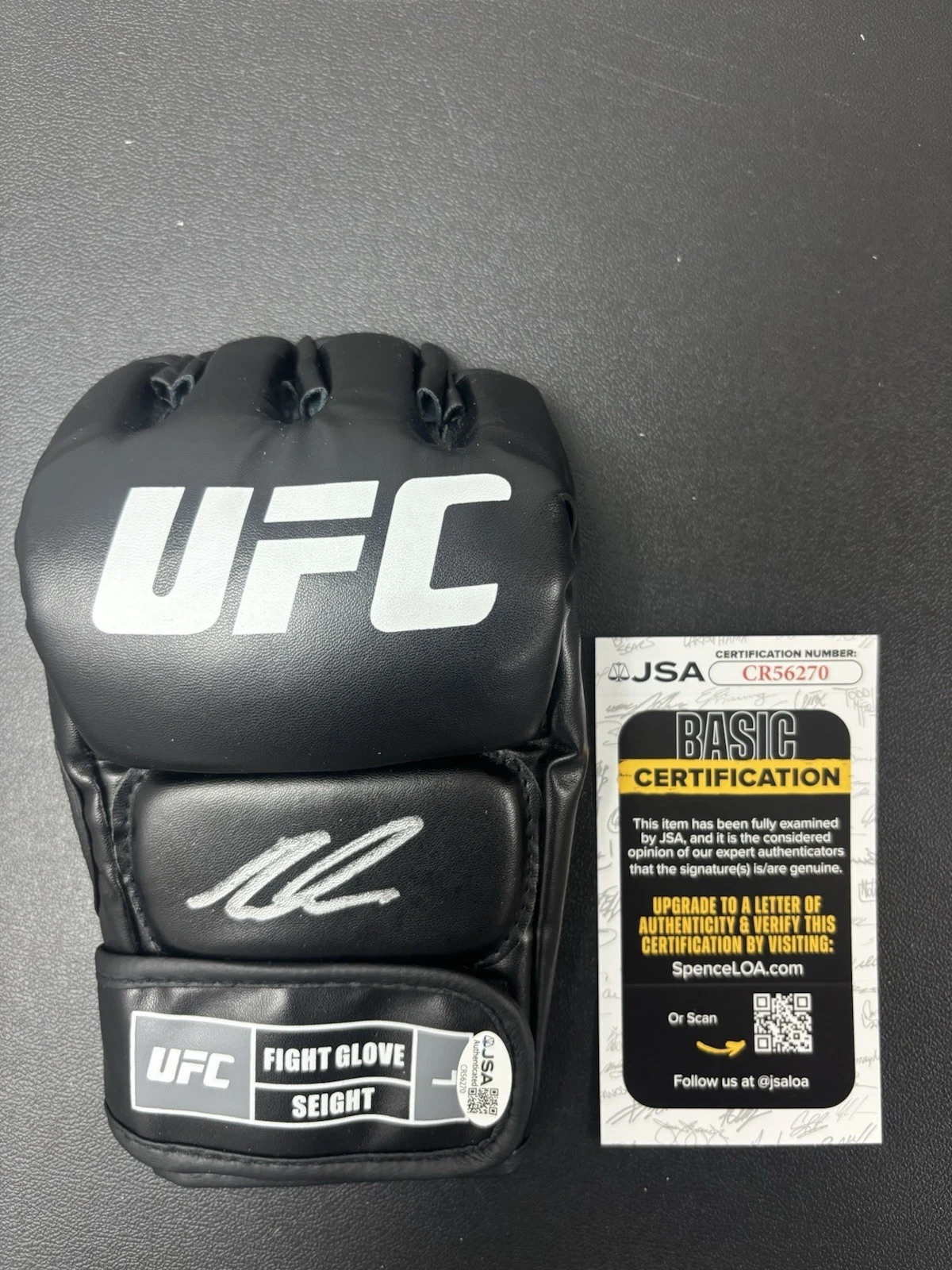 GABLE STEVESON SIGNED AUTOGRAPHED UFC GLOVE. JSA Coa Rare