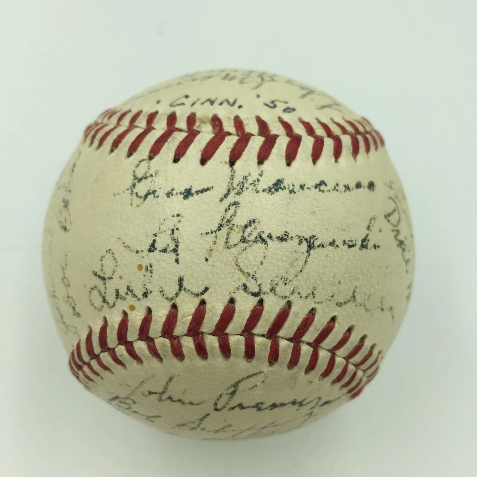 Nice 1950 Cincinnati Reds Team Signed National League Baseball 27 Sigs JSA COA