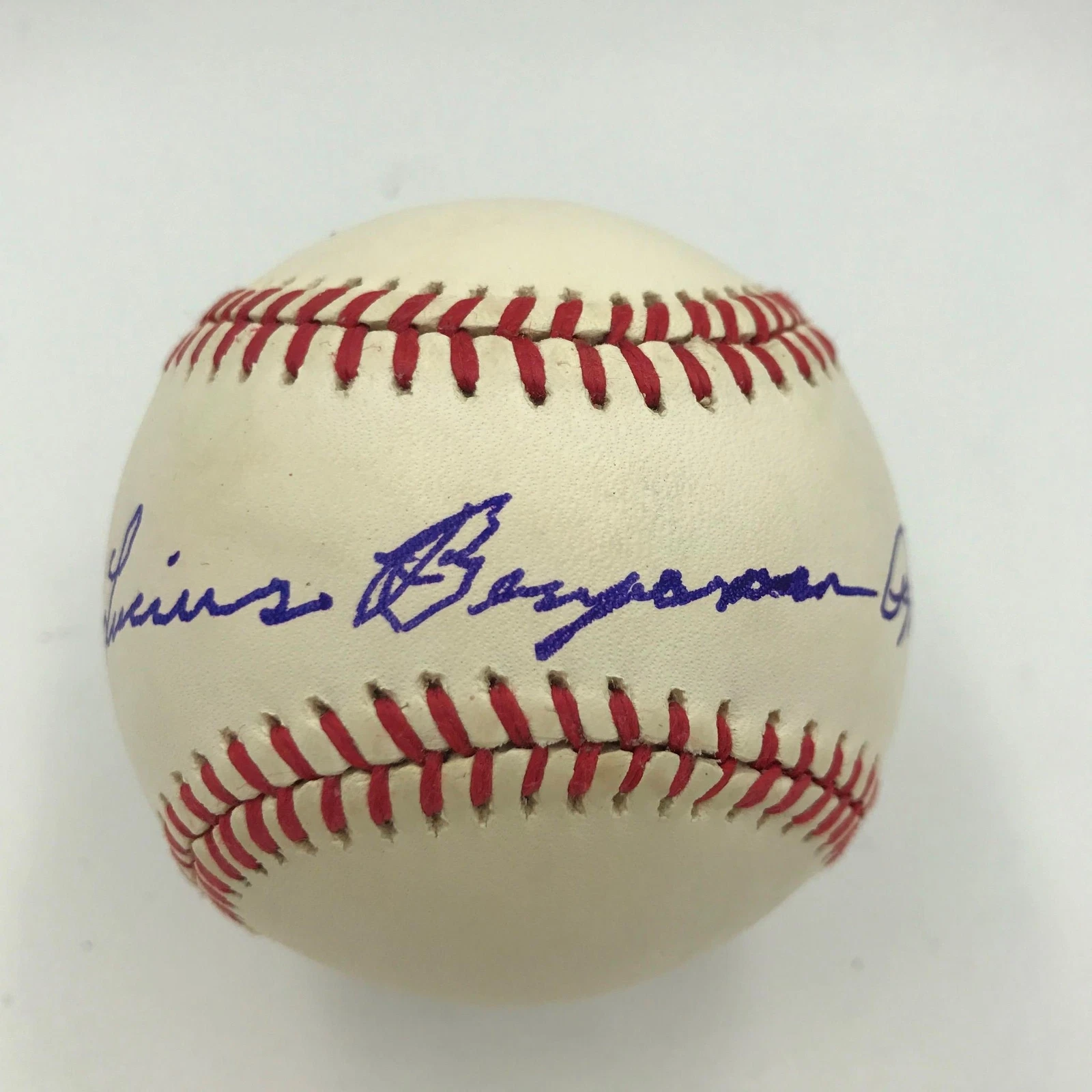 RARE Luke Appling Lucius Benjamin Full Name Signed American League Baseball JSA