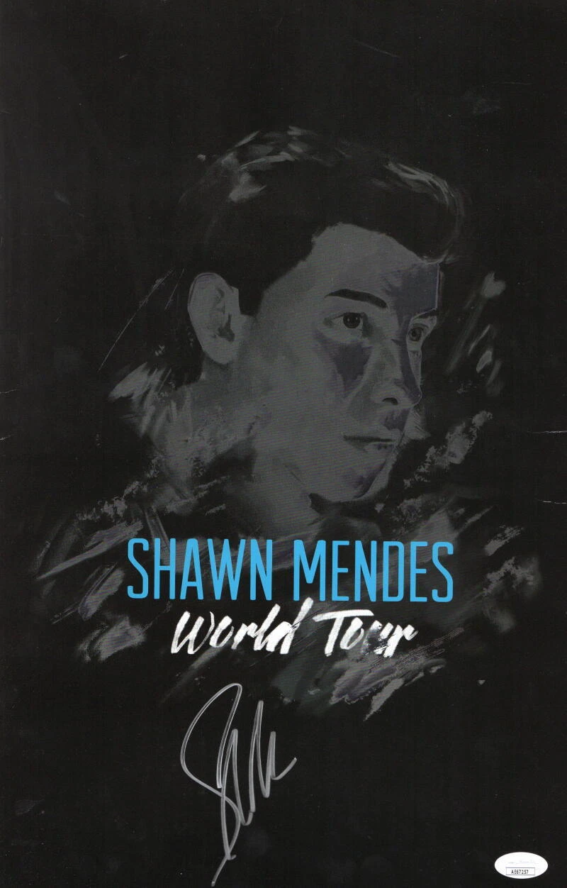 SHAWN MENDES SIGNED AUTOGRAPH 11X17 CONCERT TOUR POSTER ILLUMINATE WONDER w/ JSA