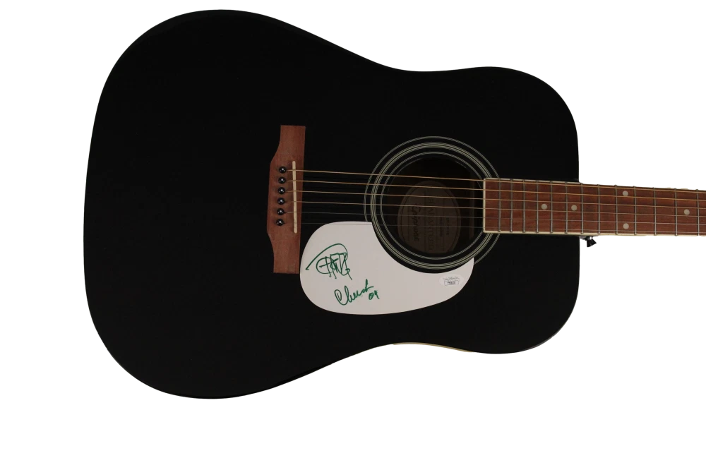 TOMMY CHONG & CHEECH MARIN SIGNED AUTOGRAPH GIBSON EPIPHONE ACOUSTIC GUITAR JSA