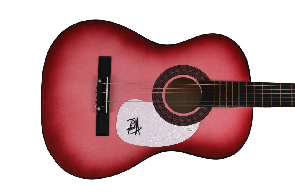 HILLARY SCOTT SIGNED AUTOGRAPH FS PINK ACOUSTIC GUITAR - LADY ANTEBELLUM W/ JSA