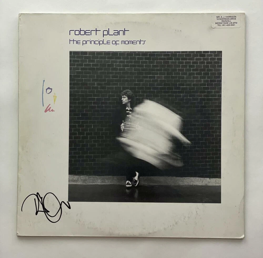 ROBERT PLANT SIGNED AUTOGRAPH ALBUM VINYL RECORD - LED ZEPPELIN ICON RARE! JSA