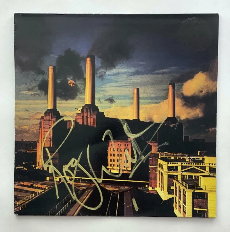 ROGER WATERS SIGNED AUTOGRAPH ALBUM VINYL RECORD ANIMALS - THE WALL, RARE, JSA