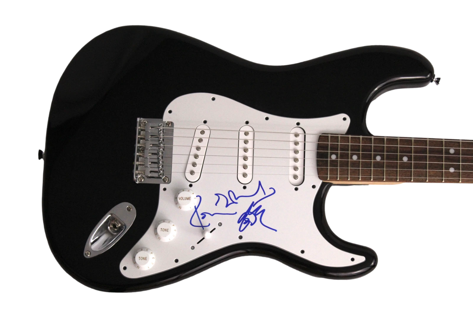 RONNIE WOOD SIGNED AUTOGRAPH FS B FENDER ELECTRIC GUITAR THE ROLLING STONES JSA