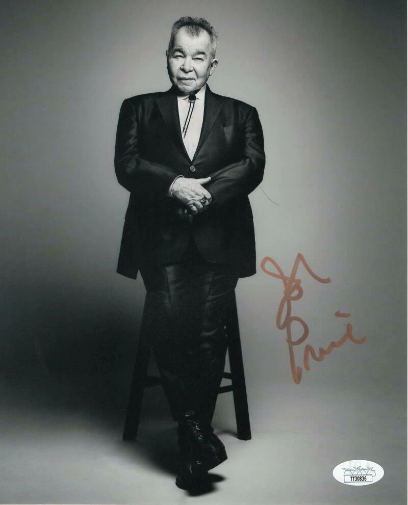 JOHN PRINE SIGNED AUTOGRAPH 8x10 PHOTO - FOR BETTER OR WORSE SINGER, RARE W/ JSA