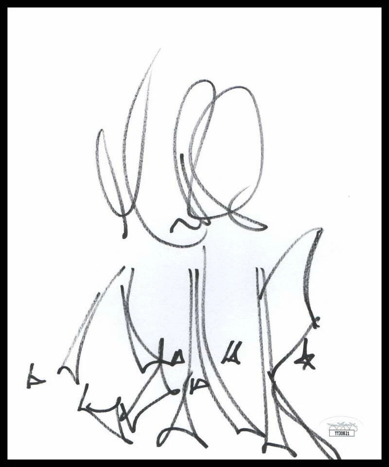 MARC ROBERGE SIGNED AUTOGRAPH HAND DRAWN ORIGINAL ART SKETCH - OAR O.A.R. W/ JSA