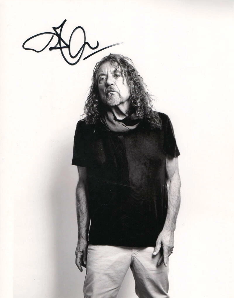 ROBERT PLANT SIGNED AUTOGRAPH 8X10 PHOTO - ICONIC LED ZEPPELIN FRONTMAN W/ JSA