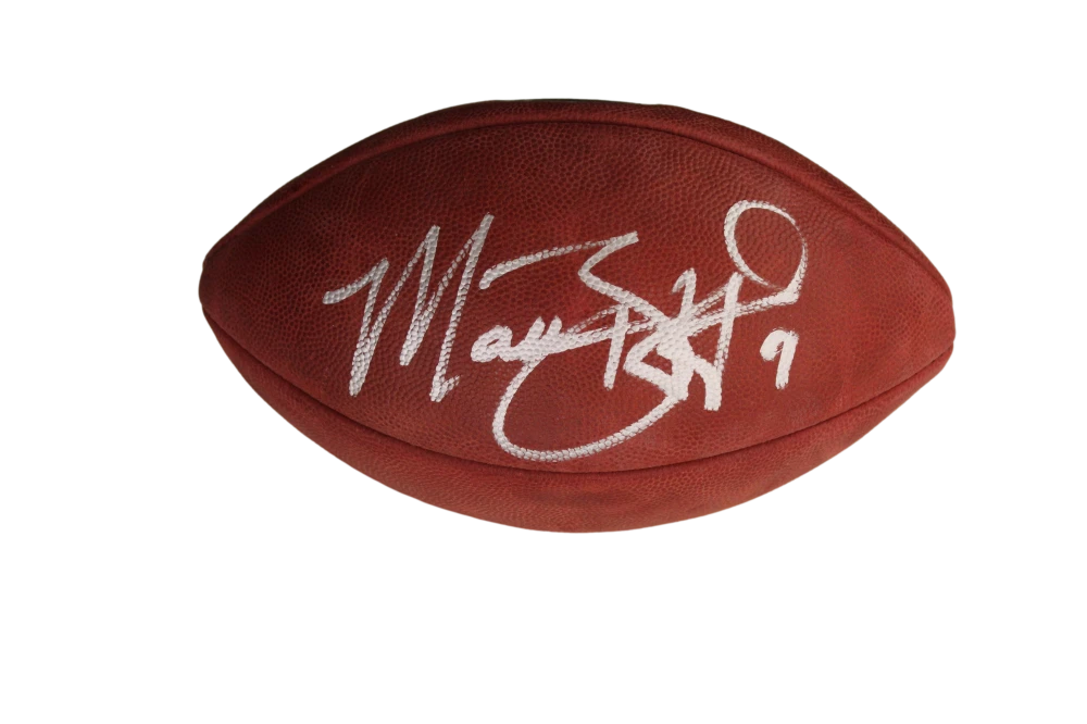 MATTHEW STAFFORD SIGNED AUTOGRAPH FULL SIZE NFL GAME FOOTBALL - 2021 CHAMP! JSA