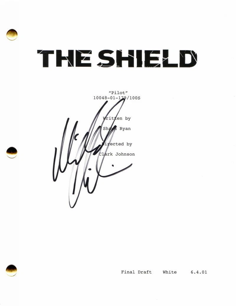 MICHAEL CHIKLIS SIGNED AUTOGRAPH THE SHIELD PILOT SCRIPT - AMERICAN HORROR STORY