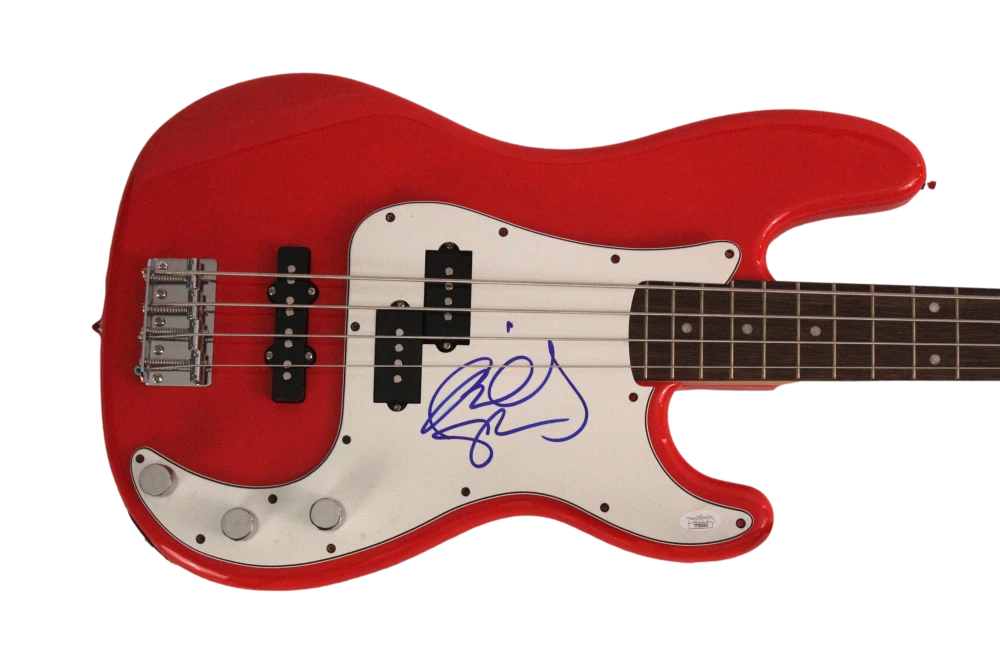 BILLY SHEEHAN SIGNED AUTOGRAPH RED FENDER ELECTRIC BASS GUITAR LEGEND w/ JSA COA
