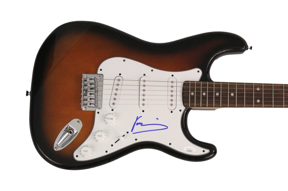 YANNI SIGNED AUTOGRAPH FULL SIZE FENDER ELECTRIC GUITAR - VERY RARE! W/ JSA COA