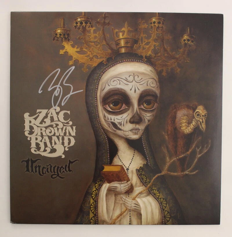 ZAC BROWN SIGNED AUTOGRAPH ALBUM VINYL RECORD - UNCAGED ZAC BROWN BAND JSA COA