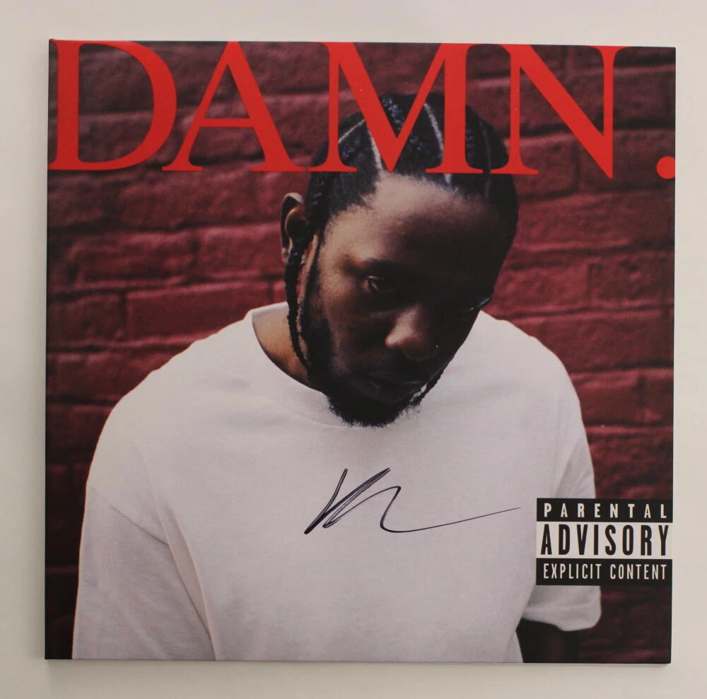 KENDRICK LAMAR SIGNED AUTOGRAPH ALBUM VINYL RECORD - DAMN VERY RARE! W/ JSA COA