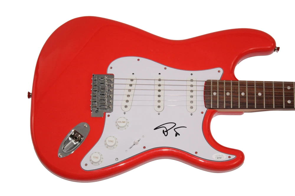 TREY ANASTASIO SIGNED AUTOGRAPH FULL RED FENDER ELECTRIC GUITAR PHISH W/ JSA