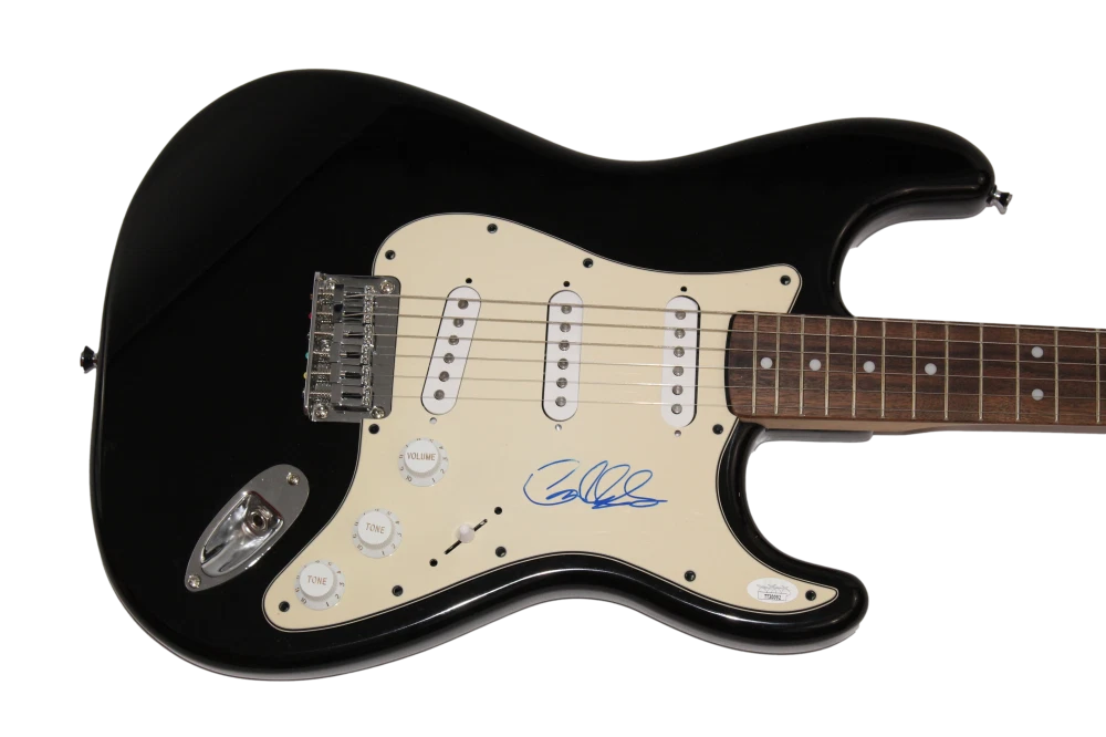 GARY CLARK JR SIGNED AUTOGRAPH FULL SIZE BLK FENDER ELECTRIC GUITAR RARE JSA COA