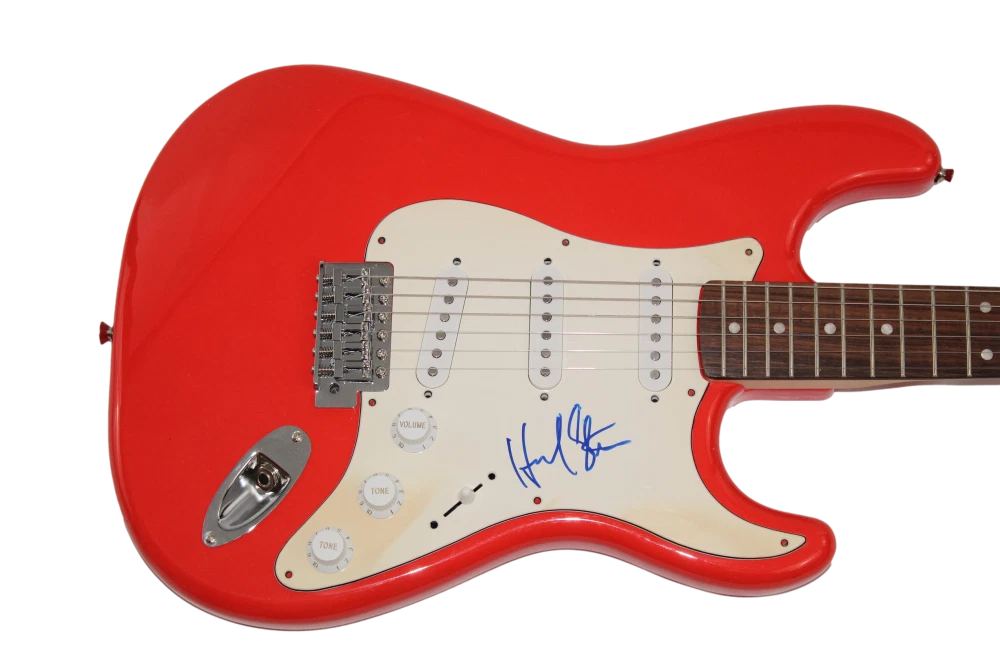 HOWARD STERN SIGNED AUTOGRAPH RED FENDER ELECTRIC GUITAR PRIVATE PARTS JSA COA