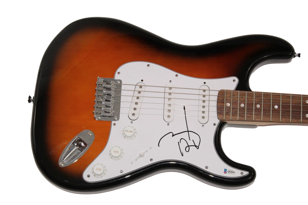 JOHNNY DEPP SIGNED AUTOGRAPH FENDER ELECTRIC GUITAR CAPTAIN JACK SPARROW BAS COA