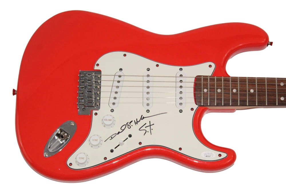 MICHAEL MCKEAN SIGNED AUTOGRAPH FENDER GUITAR DAVID ST. HUBBINS SPINAL TAP JSA