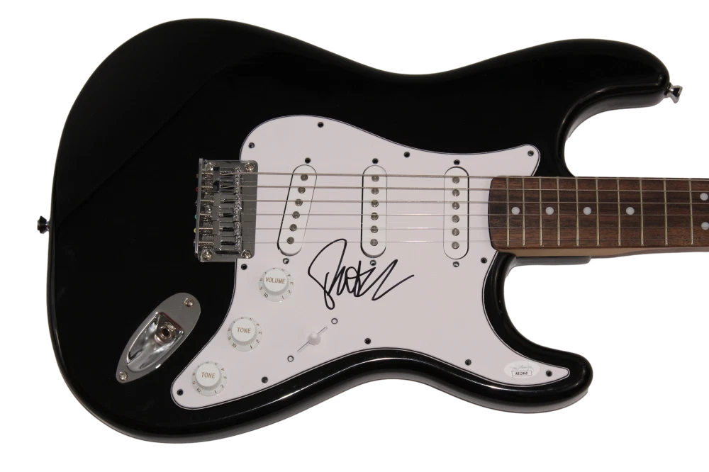 PAT MONAHAN SIGNED AUTOGRAPH FENDER ELECTRIC GUITAR - TRAIN FRONTMAN JSA COA