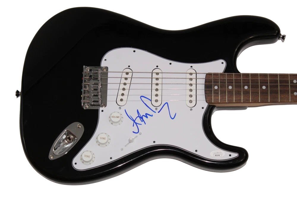 ADAM DURITZ SIGNED AUTOGRAPH BLACK FENDER ELECTRIC GUITAR COUNTING CROWS JSA COA