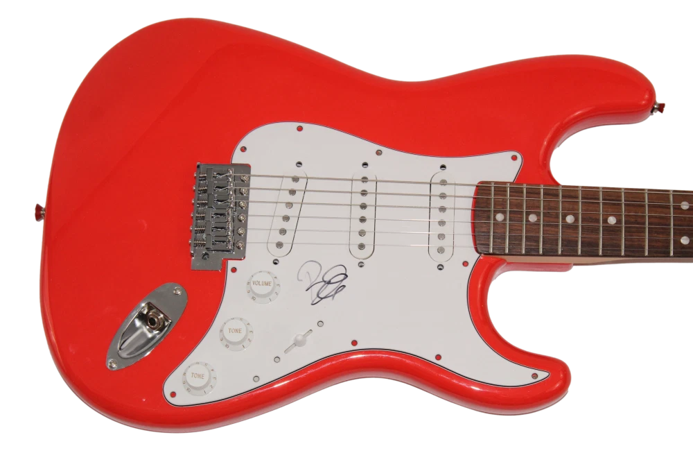 BILLIE EILISH SIGNED AUTOGRAPH FULL SIZE RED FENDER ELECTRIC GUITAR RARE JSA COA