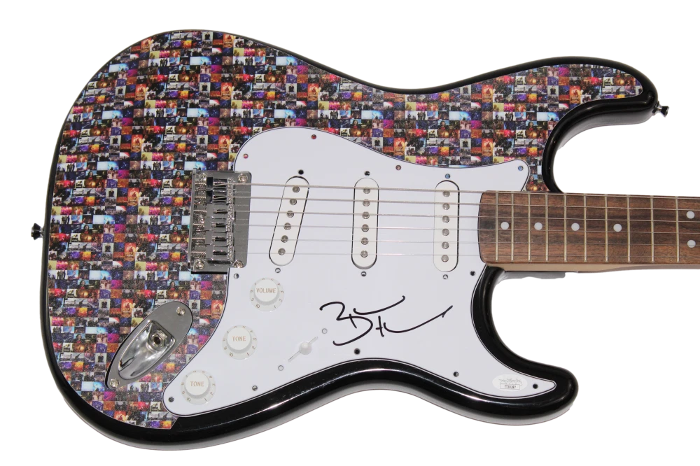 BRANDON FLOWERS SIGNED AUTOGRAPH CUSTOM FENDER ELECTRIC GUITAR THE KILLERS JSA