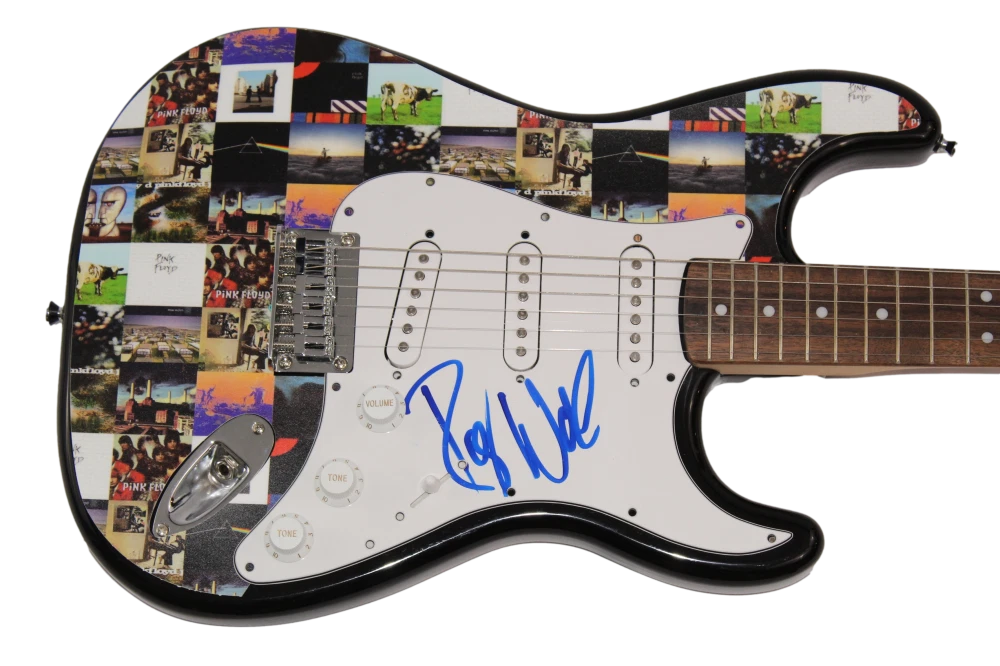 ROGER WATERS SIGNED AUTOGRAPH CUSTOM 1/1 FENDER GUITAR - PINK FLOYD THE WALL JSA