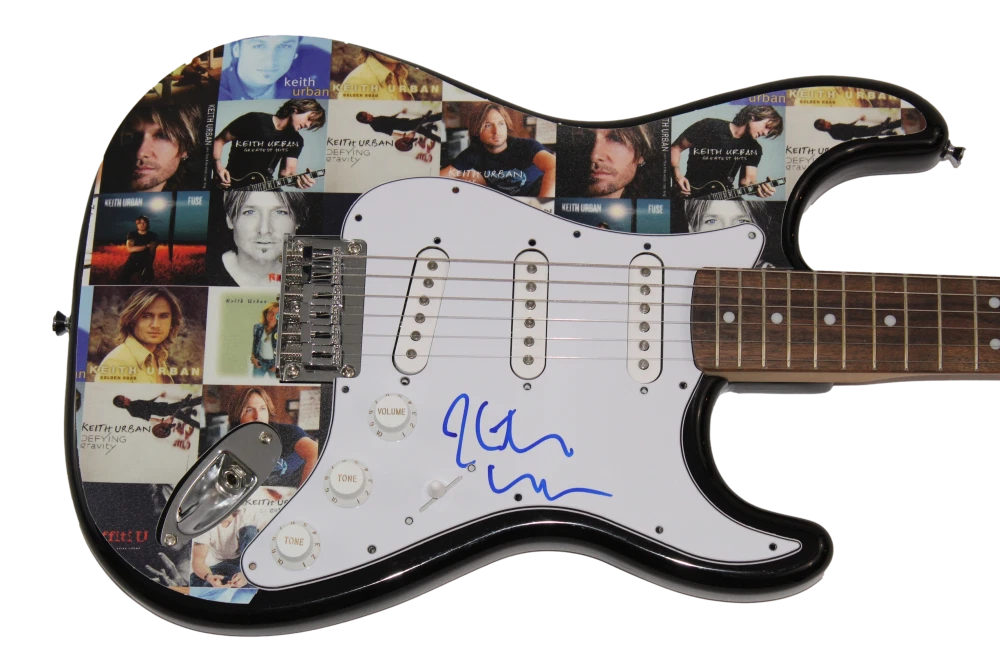 KEITH URBAN SIGNED AUTOGRAPH FULL SIZE CUSTOM 1/1 FENDER ELECTRIC GUITAR w/ JSA