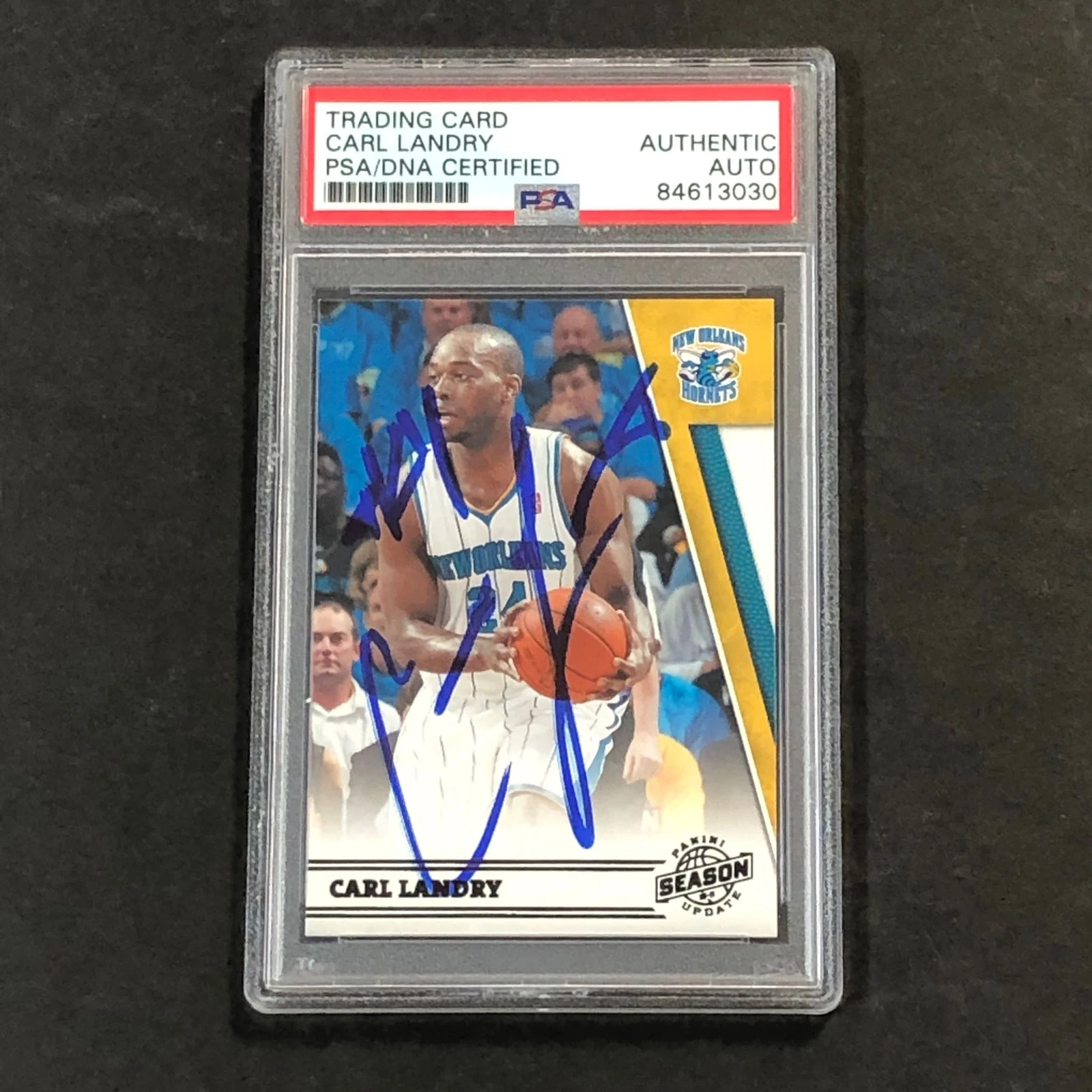 2010-11 Panini Season Update #120 Carl Landry Signed Card AUTO PSA/DNA Slabbed H