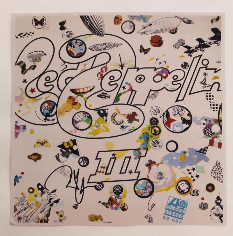 ROBERT PLANT SIGNED AUTOGRAPH 12X12 LED ZEPPELIN II ALBUM FLAT - VERY RARE! JSA