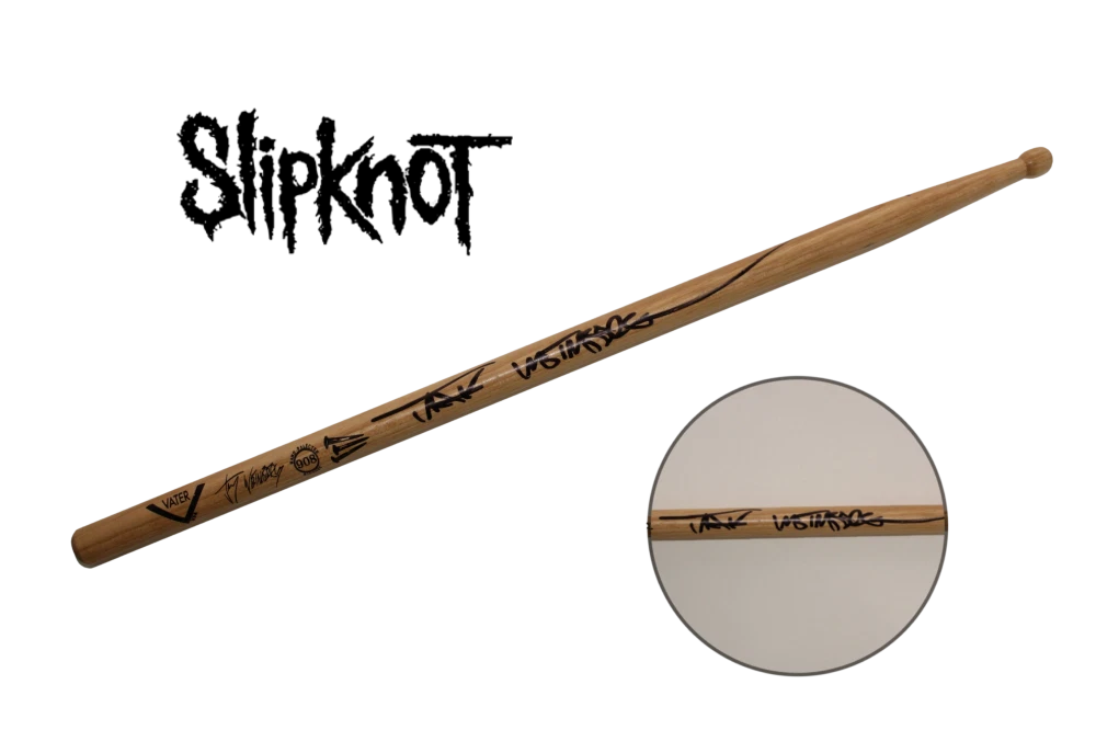 JAY WEINBERG SIGNED AUTOGRAPH DRUMSTICK - SLIPKNOT REVELING AGAINST ME! W/ JSA