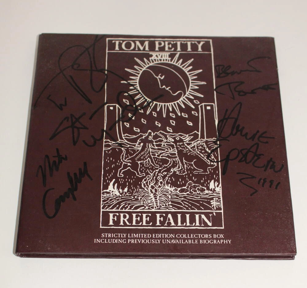 TOM PETTY AND THE HEARTBREAKERS SIGNED AUTOGRAPH FREEFALLIN LE COLLECTORS CD BOX