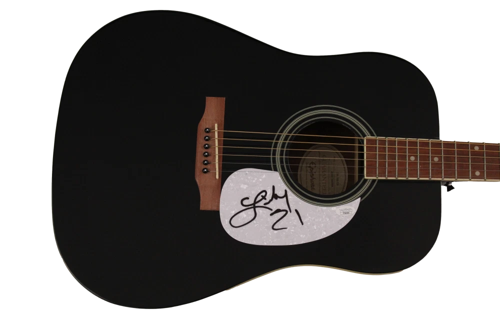 LINDSAY ELL SIGNED AUTOGRAPH GIBSON EPIPHONE ACOUSTIC GUITAR - THE PROJECT JSA