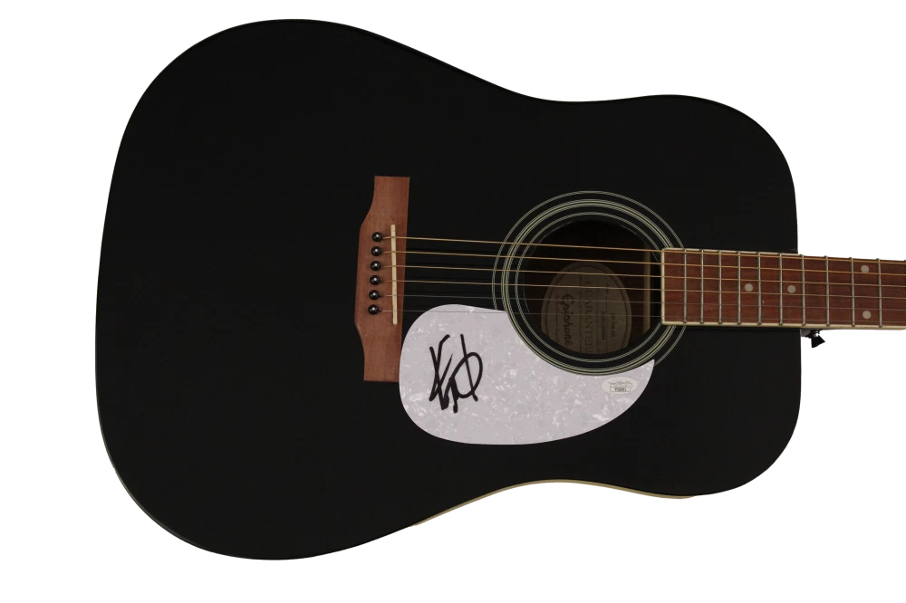 KIP MOORE SIGNED AUTOGRAPH GIBSON EPIPHONE ACOUSTIC GUITAR - UP ALL NIGHT JSA