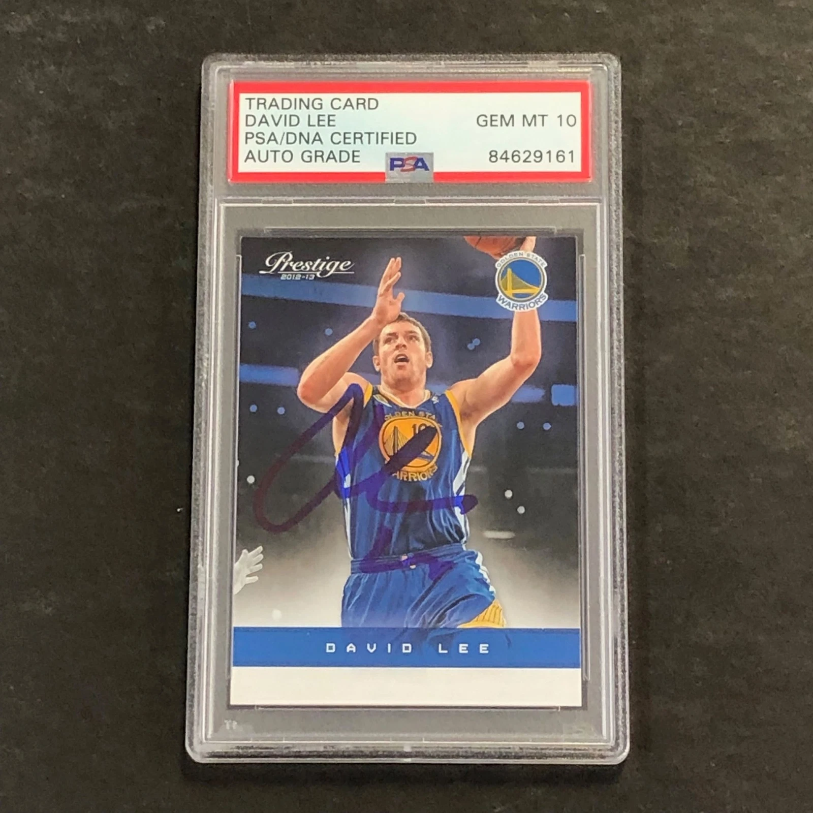 2012-13 Panini Prestige #90 David Lee Signed Card AUTO 10 PSA Slabbed