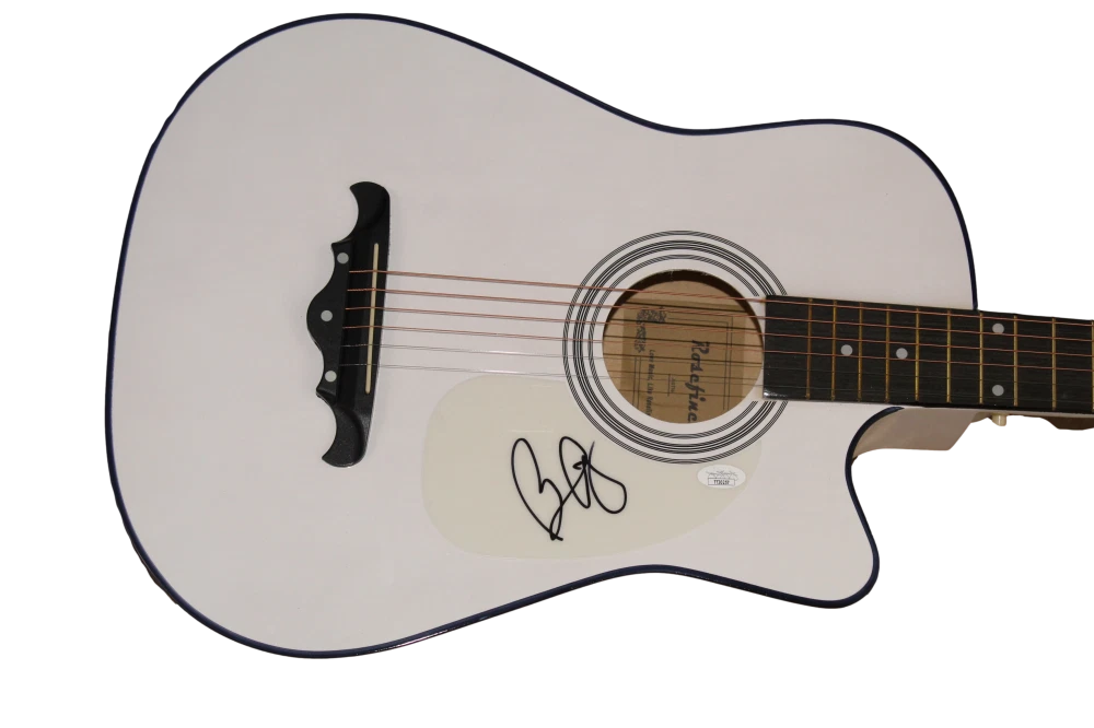 BRAD PAISLEY SIGNED AUTOGRAPH FULL SIZE ACOUSTIC GUITAR TIME WELL WASTED JSA COA