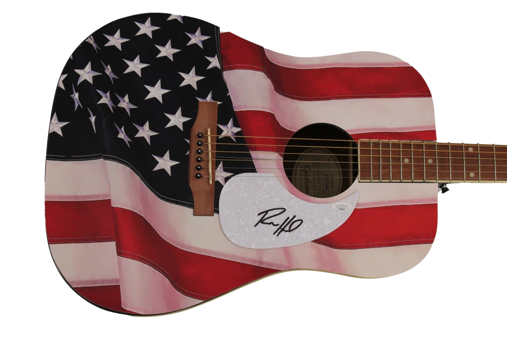 RYAN HURD SIGNED AUTOGRAPH GIBSON CUSTOM 1/1 EPIPHONE ACOUSTIC GUITAR JSA COA