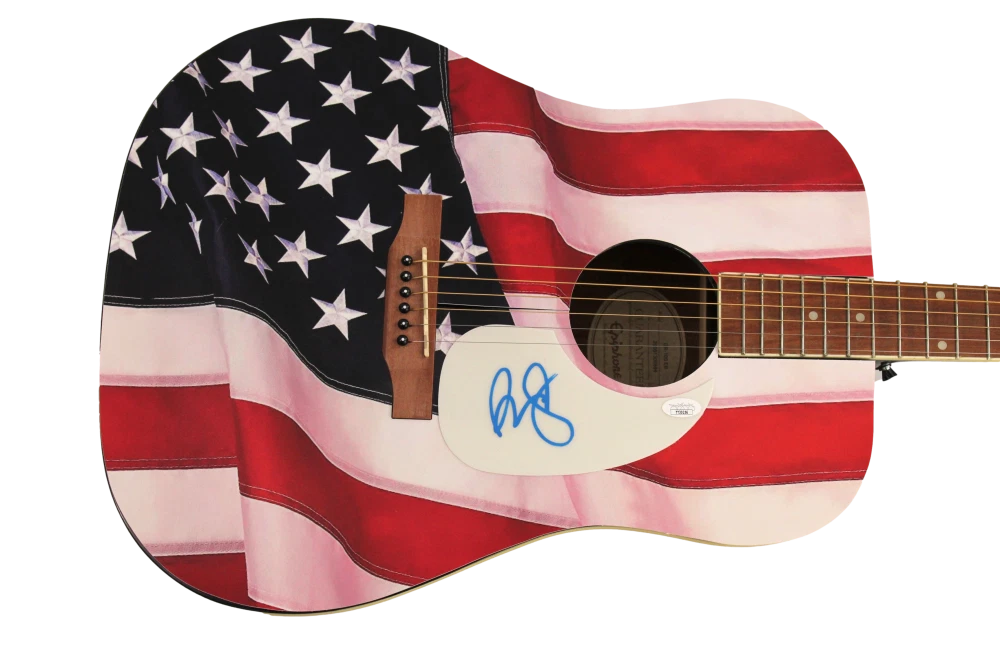 BRAD PAISLEY SIGNED AUTOGRAPH CUSTOM GIBSON EPIPHONE ACOUSTIC GUITAR - JSA COA