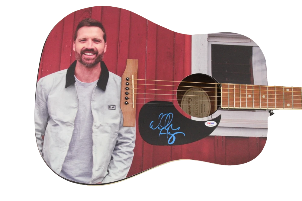 WALKER HAYES SIGNED AUTOGRAPH CUSTOM 1/1 GIBSON EPIPHONE ACOUSTIC GUITAR PSA COA