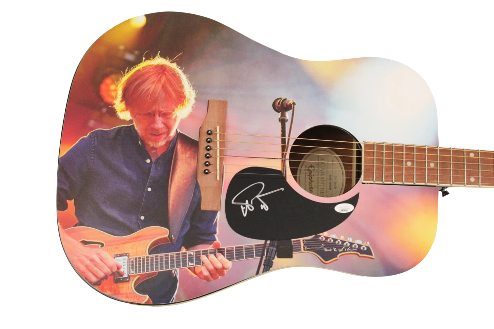 TREY ANASTASIO SIGNED AUTOGRAPH CUSTOM EPIPHONE GUITAR PHISH FULL SIG - JSA COA