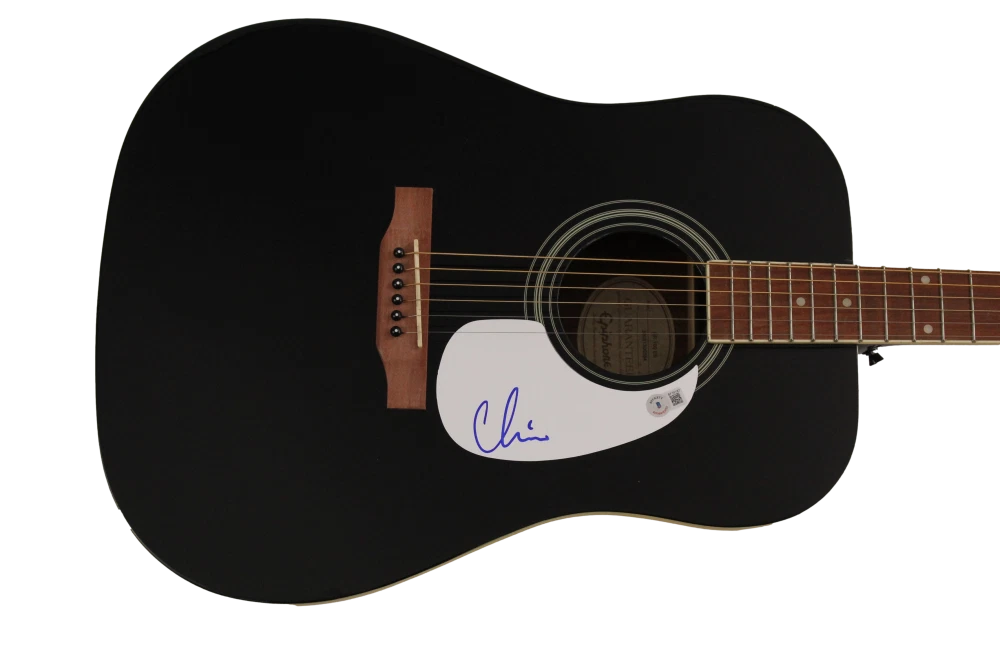 CHINO MORENO SIGNED AUTOGRAPH GIBSON EPIPHONE ACOUSTIC GUITAR - DEFTONES BECKETT