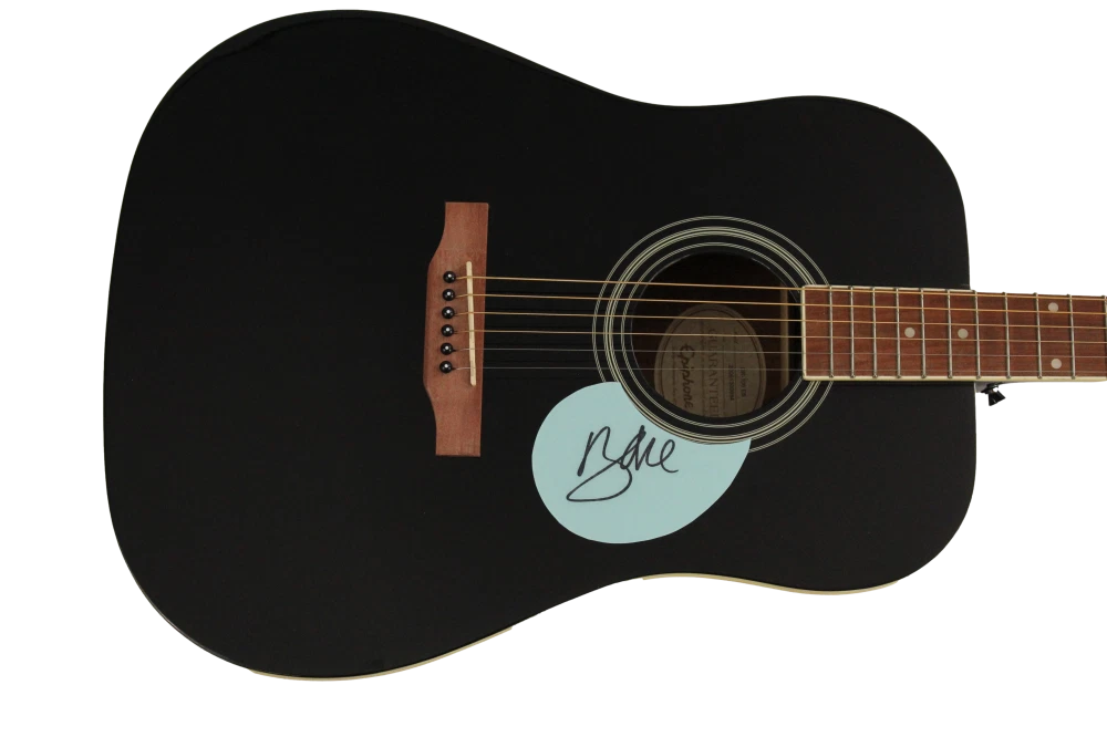 BONO U2 SIGNED AUTOGRAPH GIBSON EPIPHONE ACOUSTIC GUITAR VERY RARE! W/ JSA COA