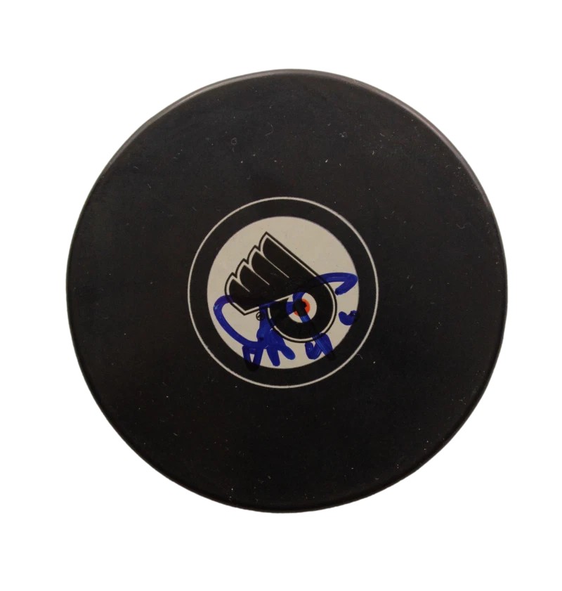 TREY ANASTASIO SIGNED AUTOGRAPH PHILADELPHIA FLYERS HOCKEY PUCK - PHISH JSA COA